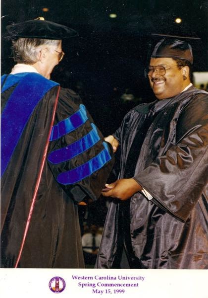Leon Lewis Jr. at Western Carolina University Spring Commencement